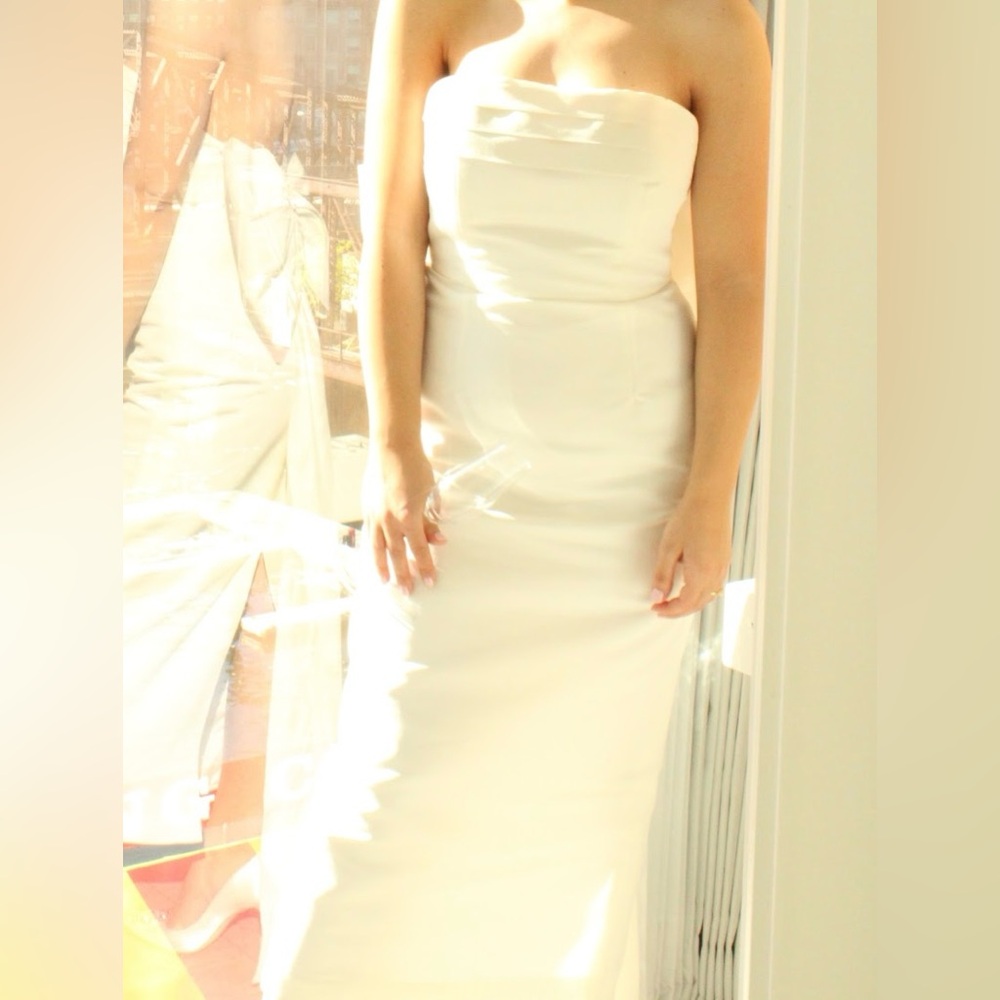 margaret bow silk dress by alexia mara Margaret Silk Faille Mermaid Gown 0 / Silk Faille Red